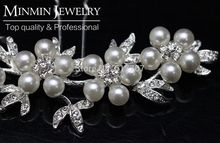 2015 New Original Design Crystal Pearl Bridal Hair Combs Hairpins Wedding Hair Accessories Hair Jewelry FS004