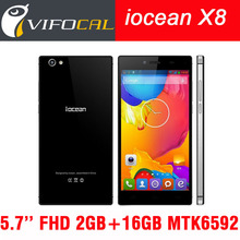 Original Iocean X8 MTK6592 Octa Core Smartphone 5.7inch FHD Android 4.2 OS 2GB 16GB 14MP Dual Sim 3G GPS 1920*1080 Mobile Phone
