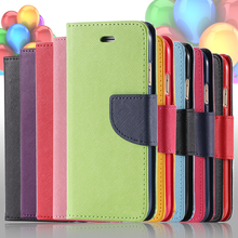 Phone Cases For Samsung Galaxy S5 Color Button Flip Leather Cover For Samsung Galaxy S5 SV i9600 Wallet Stand With Card Slot