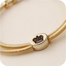 Free Shipping Many Style Black Zinc Alloy Skeleton Bear Pendant Hair Rope Punk Link Bracelet for