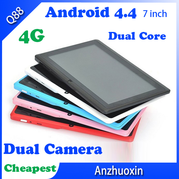 Promotional Wholesale 7 inch Dual Core Wifi Brand Smart Android 4 4 4GB Multi Touch Screen