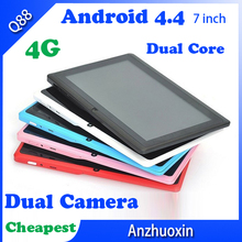 Promotional Wholesale 7 inch Dual Core Wifi Brand Smart Android 4.4 4GB Multi Touch Screen Good Quality Tablet PC Free Shipping