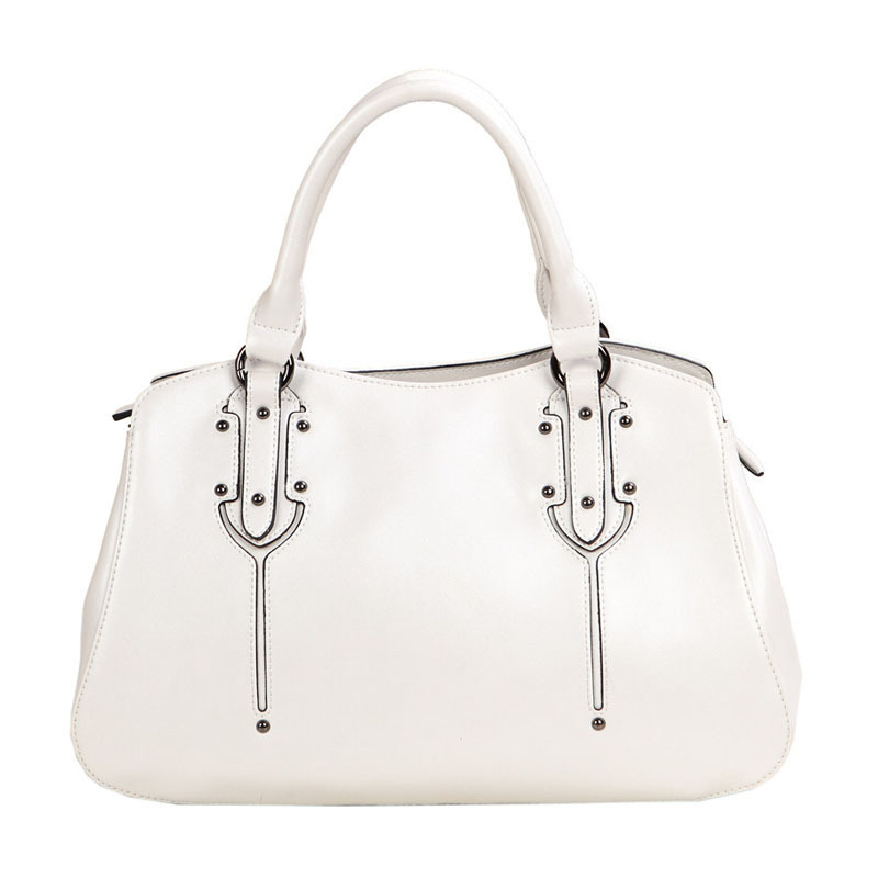 2015 White Genuine Leather Bag Women Designer Handbags High Quality Tote Bag Ladies Office Bag