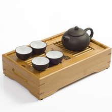 JiaLe Free Shipping Drinkware ZiShaTea Servic 27 17 6 5CM BambooTea Tray Teapot Tea Ceremony Mini