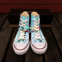 High Top Anime Converse Black Rock Shooter Shoes for Men Women Hand Painted White Converse Sneaker