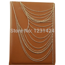 2014 New Hot Womens Sexy Selling Golden Silver Harness Tassels Sexy Body Necklace Alloy Multi layers