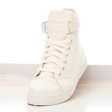 2015 New Fashion high top Women Sport Shoes Lace Hook Loop Velcro Women Sneakers Canvas Shoes