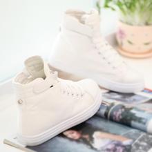 2015 New Fashion high top Women Sport Shoes Lace Hook Loop Velcro Women Sneakers Canvas Shoes