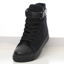 2015 New Fashion high top Women Sport Shoes Lace Hook Loop Velcro Women Sneakers Canvas Shoes