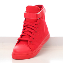 2015 New Fashion high top Women Sport Shoes Lace Hook Loop Velcro Women Sneakers Canvas Shoes