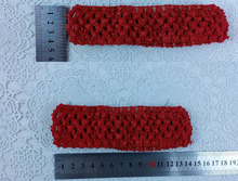 lot 20pc baby girl Christmas holiday Thanksgiving gift 1 5inch crochet headbands with hair bows clip