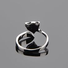 Women adjustable Fashion Jewelry Stylish Fire Fox Love Silver Plated Ring for Girls Lady XMPJ241