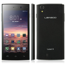 2014 NEW Original Leagoo Lead 3 Smartphone MTK6582 Quad Core Android 4.4 4.5″ IPS Capacitive Screen 512MB RAM 4GB ROM 5MP Alina