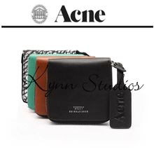 Hot Sale New Brand 2014  genuine leather  ACNE women wallet Brief bag with YKK zipper lady purse, square design Freeshipping