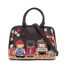 2014 new fashion retro bag handmade embroidery doll portable single shoulder bag women bag free shipping