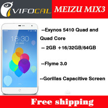 Original MEIZU MX3 Smart Mobile Phone 5 1 Gorilla Glass 1800 1080 Flyme 3 0 Exynos