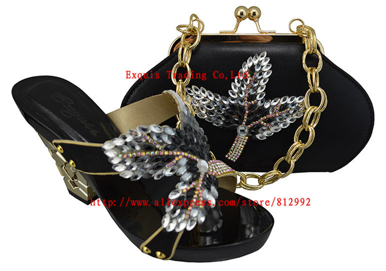 Free Shipping 2014 NEWS Italy shoes with matching bags lady shoes good material SL08 Size 39