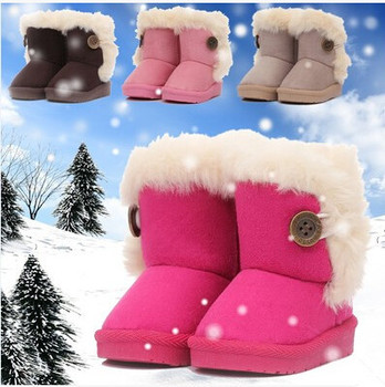 2015 зимой дети сапоги толстые теплые ботинки хлопка мягкой замши пряжки мальчики девочки сапоги мальчики снег сапоги детская одежда обувь ес 20-32