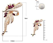 High praise of love South Korea han edition female rhinestone crystal brooch brooches restoring ancient ways