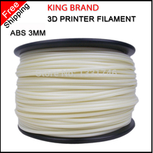 White color 3d printer filaments PLA ABS 1.75mm 3mm 1kg plastic rubber consumables material MarkerBot Reprap UP Mendel