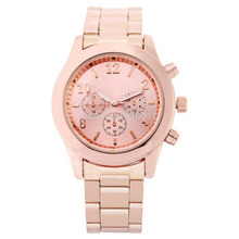 1pcs Women Girl Unisex Exquisite Charm Fashion Stainless Steel Quartz Wrist Watch Hot 