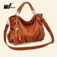 Free Shipping 2015 Famous Brand Women Handbags High PU Leather Fashion Women Shoulder Bags Classical Tassel