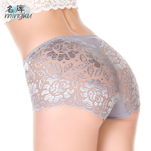 Women underwear briefs sexy women s Panties calcinha full transparent lace seamless string plus size women