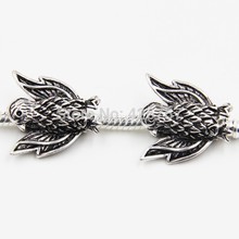 30pcs 19*20mm Antique silver eagle beads fit bracelets jewelrt findings DIY jewelry accessories Free shipping! HJ00281