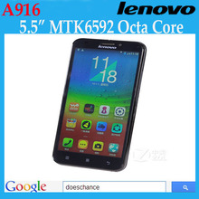 New product! Original 4G LTE FDD phone Lenovo A916 cell phone mtk6592 Octa Core Android 4.4 play  mobile phone free shipping