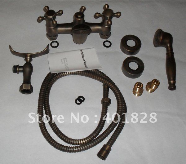 Купить двумя ручками античная латунь кран ванной душ в интернет ...