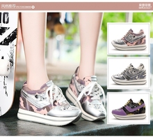 2014 autumn women running shoes sneakers luxury elevator flat casual shoes women winter sneakers brand les