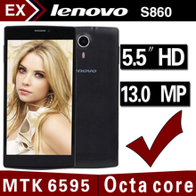 Original Lenovo S860 t MTK6595 Octa Core 3G WCDMA Cell Phones 13 0MP 3G RAM 16G