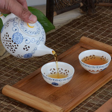 New Arrivals Exquisite Tea Service Ceramic Tea Sets Handpainted Kitchen Dining Bar TeaCup ChineseTravel Tea Set