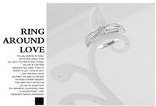2015 Fashion Love Wedding Rings for Women Romantic Crystal Jewelery 925 Sterling Silver Ring Vintage Joias