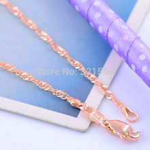 Rare 14K Rose Gold Filled Womens Chain Necklace new Fashion Jewelry Wholesale Best Gift