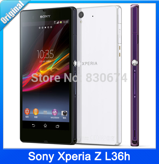 100 Original Unlocked Sony Xperia Z L36h LT36h C6603 13 1MP Camera Quad Core 5 0