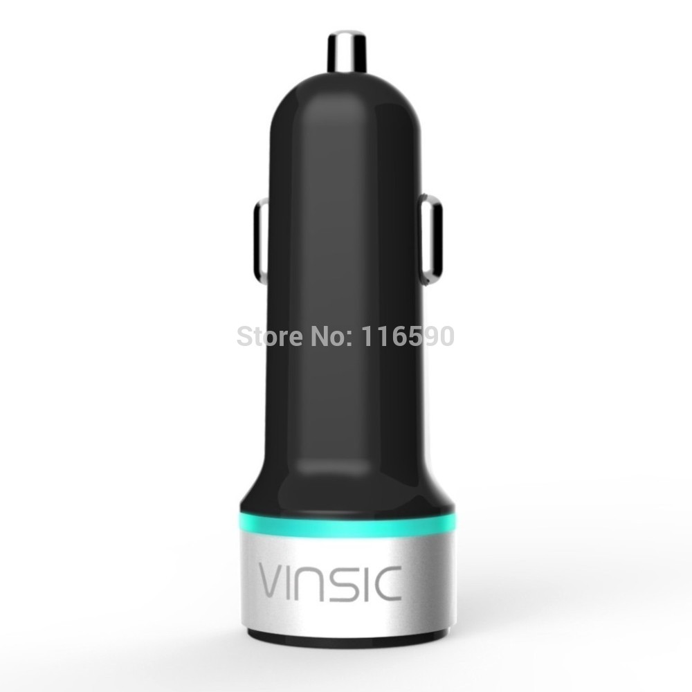 Vinsic 24W Dual USB Portable 5V4 8A Universal Car Charger for Apple iPhone 6 Plus Samung