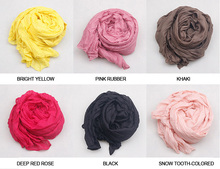 Silk Scarves Solid color shawls all match women s ultra long brand desigual winter scarf candy