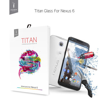 2014 Абсолютная Новинка! GODOSMITH защита для экрана телефона- закаленное стекло, Титан Премиум для Google Nexus с 6 против царапин