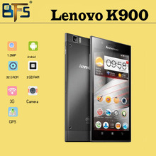 Multi-language Original Lenovo K900 phone Intel z2580 5.5″ FHD 1920×1080 pixels Android 4.2 2GB RAM 32GB Dual Camera 13.0MP
