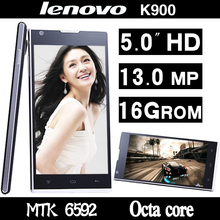 NEW LENOVO k900 T WCDMA 2GB RAM 5.0” IPS MTK6592 Octa Core Mobile Phone 16GB ROM 13mp Camera Android 4.4 Dual SIM smart phone