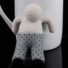 Fashion Teapot cute Mr Tea Infuser Tea Strainer Coffee Tea Sets Soft food grade silicone fred