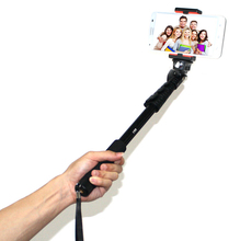 Selfie Telescopic Handheld Monopod With Clip for Mobile Phone Sport Camera Gopro HD Hero 1 2 3 3+ Photo Equipment Free shipping