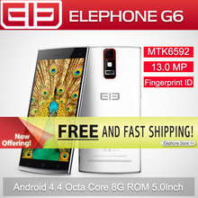 Original Elephone G6 MTK6592 Octa Core 1 7GHz smartphone Android 4 4 Phone Support Fingerprint ID