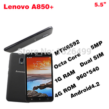 Lenovo A850 Plus A850+ 5.5 Inch QHD IPS MTK6592 Octa Core Android 4.2 Mobile Cell Phone Lenovo A850 In Stock Free gifts