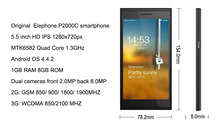 Original Elephone P2000C 5 5 HD IPS Android 4 4 Smartphone MTK6582 Quad Core 1GB RAM