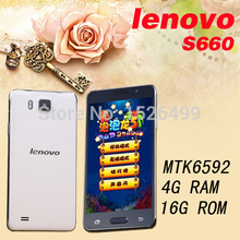 Lenovo S660 Max 4G RAM MTK6592 Octa Core 2.5GHz 13.0MP 5.0″ 1920*1080 dual SIM Android 4.4 mobile phone free shipping