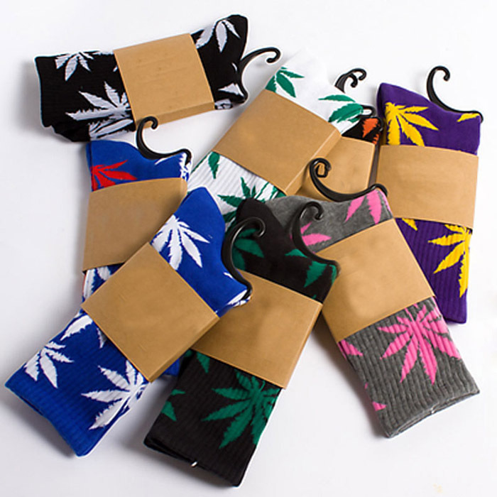High Quality Harajuku Marijuana Style Weed Socks For Women Men s Sport Hip Hop Cotton Skateboard
