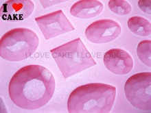 Gemstone Jewelry Diamond Silicone Mold cake decorating tools molde de silicone liquid for molds confeitaria forma