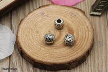 Free Shipping 1piece 925 Silver Mini Love Heart Bead DIY big hole European Beads Fits Charm